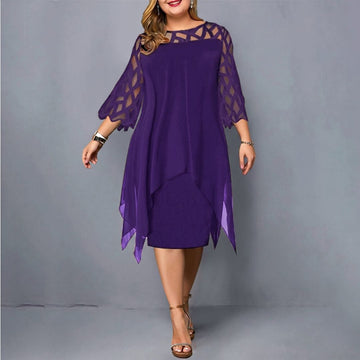 Annika – Robe avec manches découpées et coupe féminine
