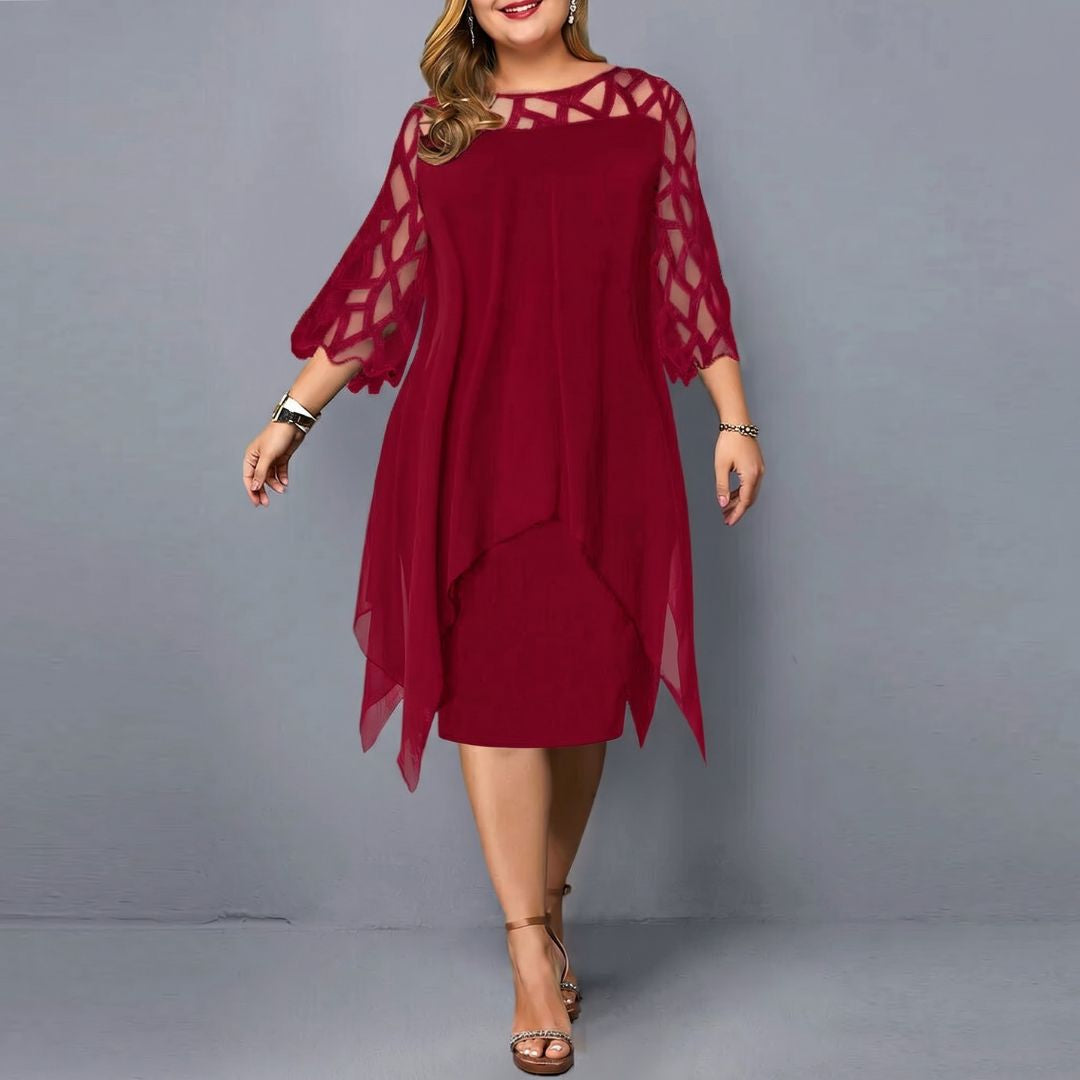Annika – Robe avec manches découpées et coupe féminine