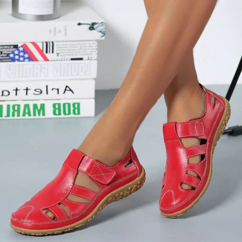 Marshana - Sandales confortables antidérapantes pour femmes, avec soutien orthopédique