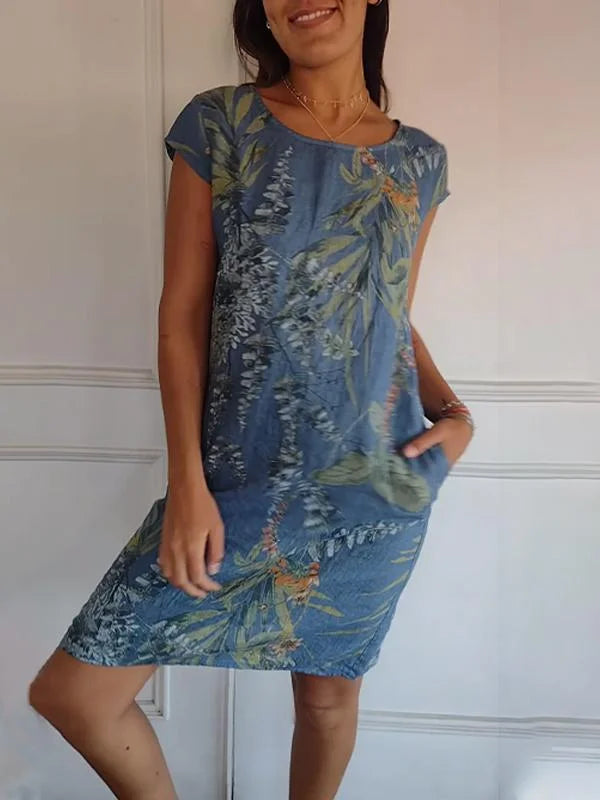 Britt – Robe Imprimée Col Rond