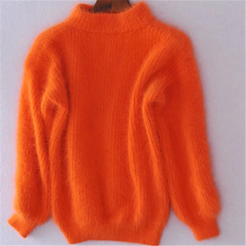 Brenda – Pull vintage en style angora