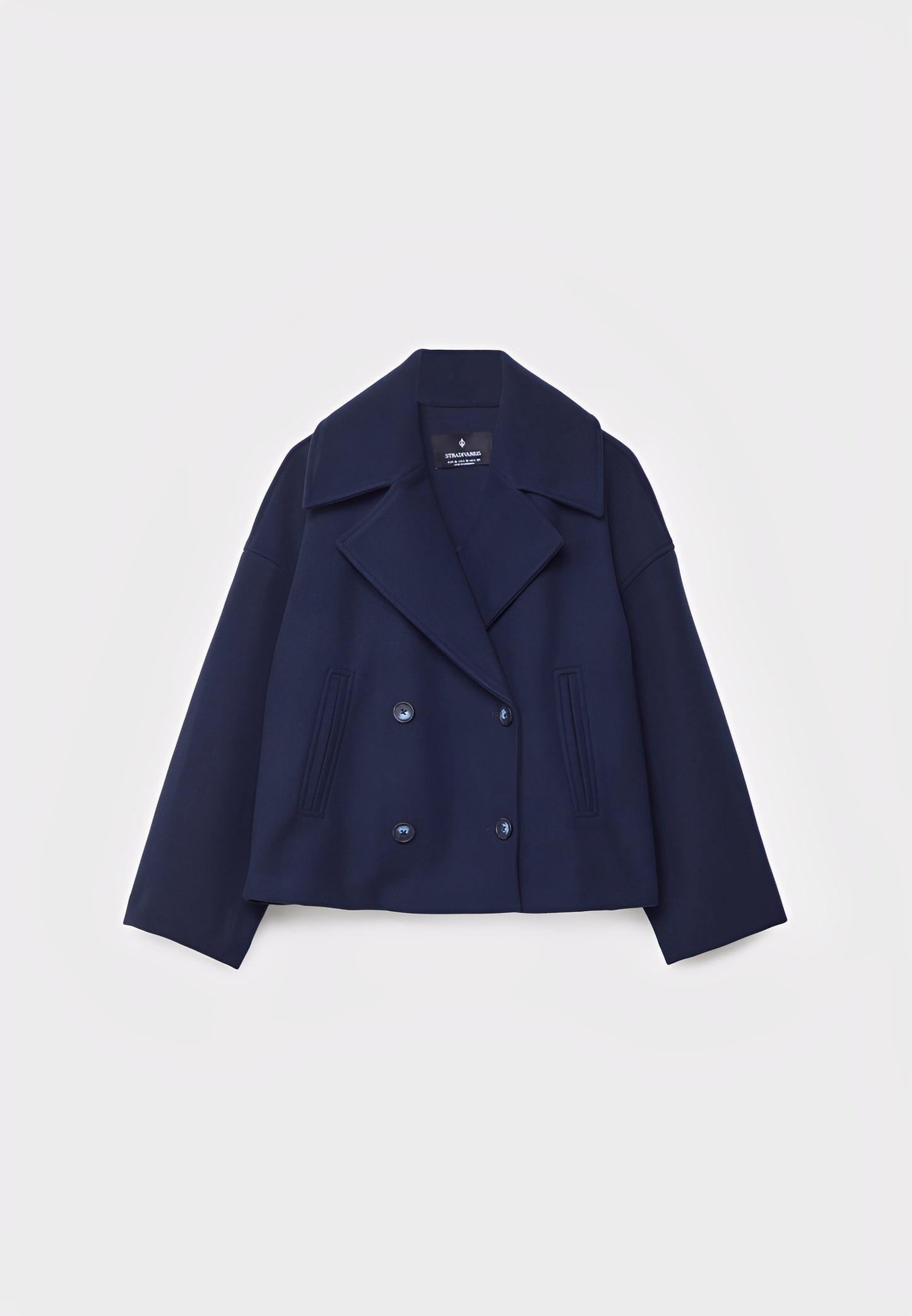 Claire – Veste Croisée Courte Élégante