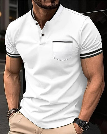 Teodor - Comfortable men's cotton shirt with collar