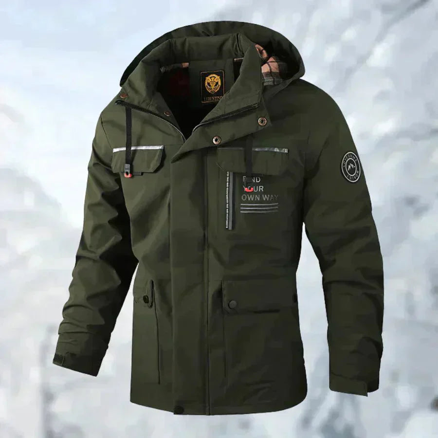 Luke – Veste Imperméable en Titane