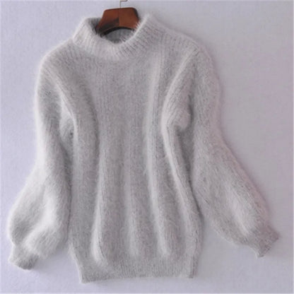 Brenda – Pull vintage en style angora