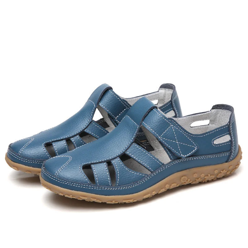 Marshana - Sandales confortables antidérapantes pour femmes, avec soutien orthopédique