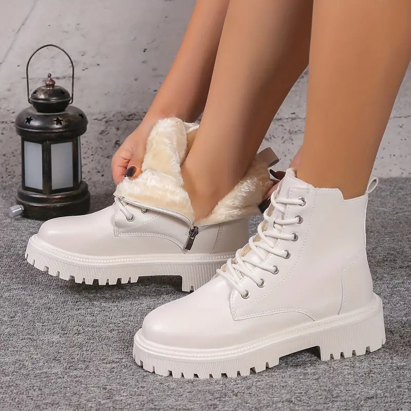 Keelin – Bottes à plateforme avec peluche