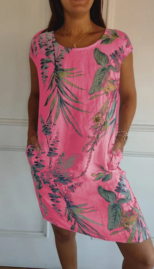 Britt – Robe Imprimée Col Rond
