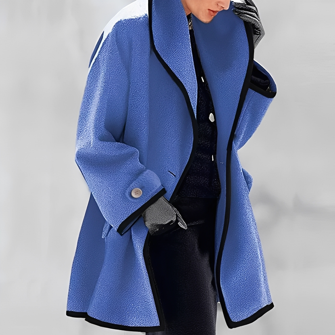 Jacky - Élégant manteau en laine pour femme