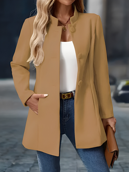 Cornélie - Warmer Wintermantel mit Knöpfen für Damen