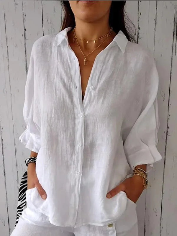 Marion - Chemise Élégante Intemporelle avec Boutons Femme