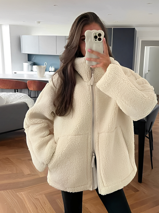 Daria – Manteau Teddy Oversize