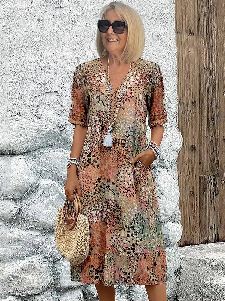 Caramina - Robe Midi Douce et Élégante pour Femmes