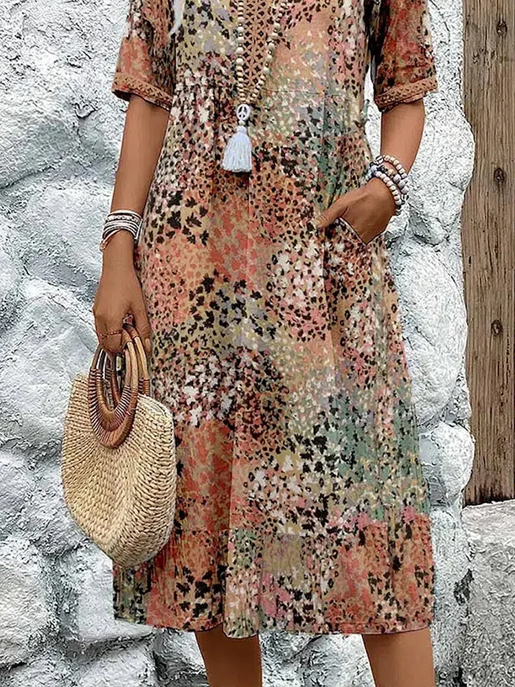 Caramina - Robe Midi Douce et Élégante pour Femmes
