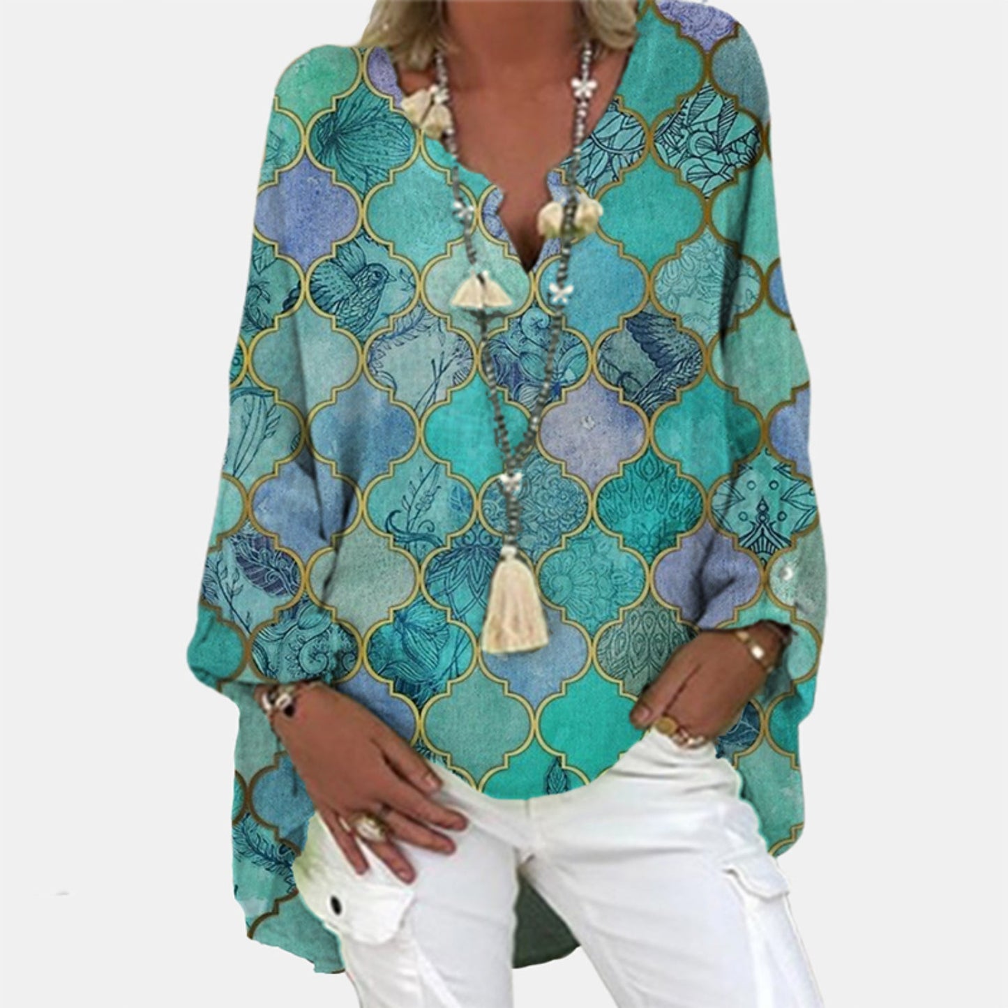 Mia – Blouse Élégante en Lin
