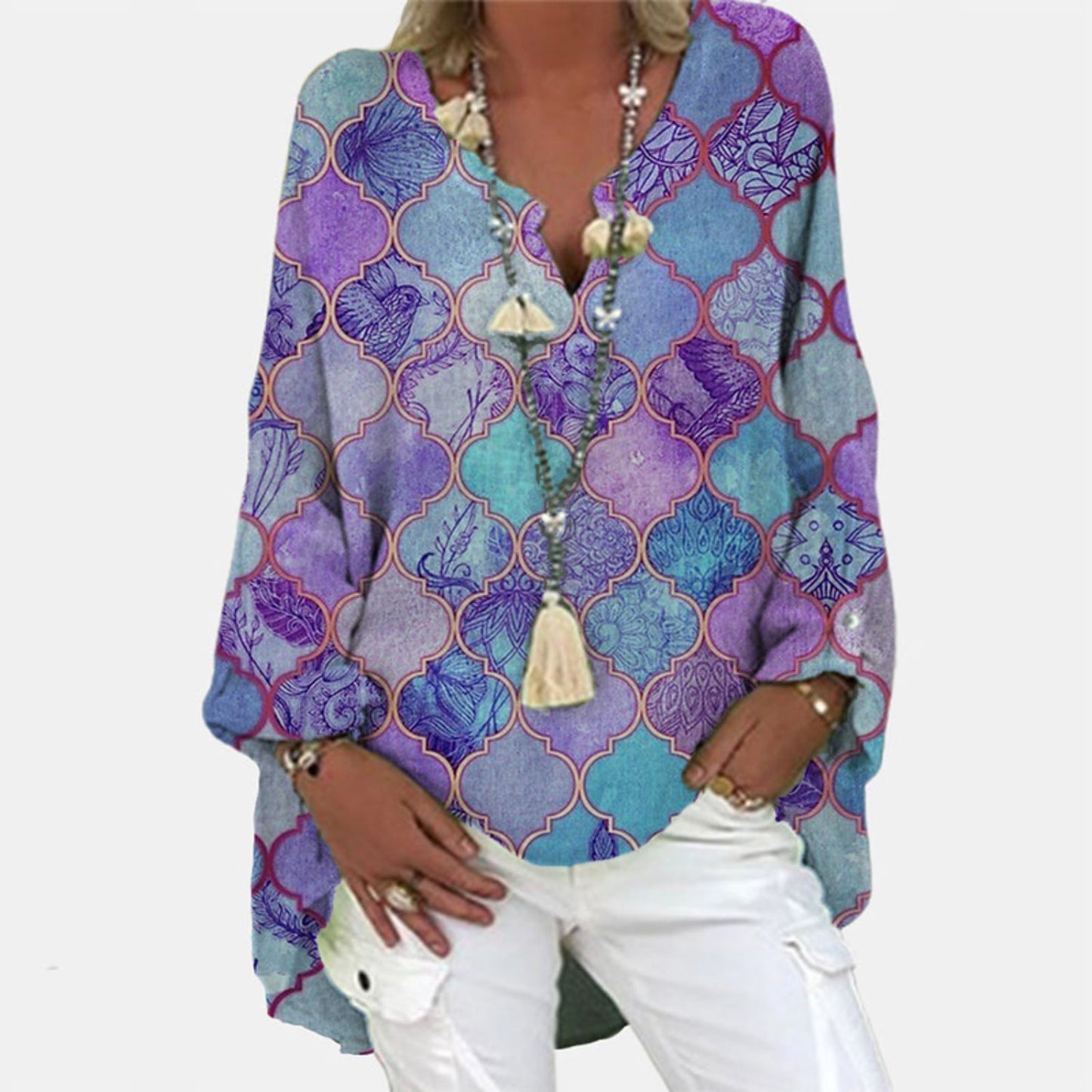 Mia – Blouse Élégante en Lin