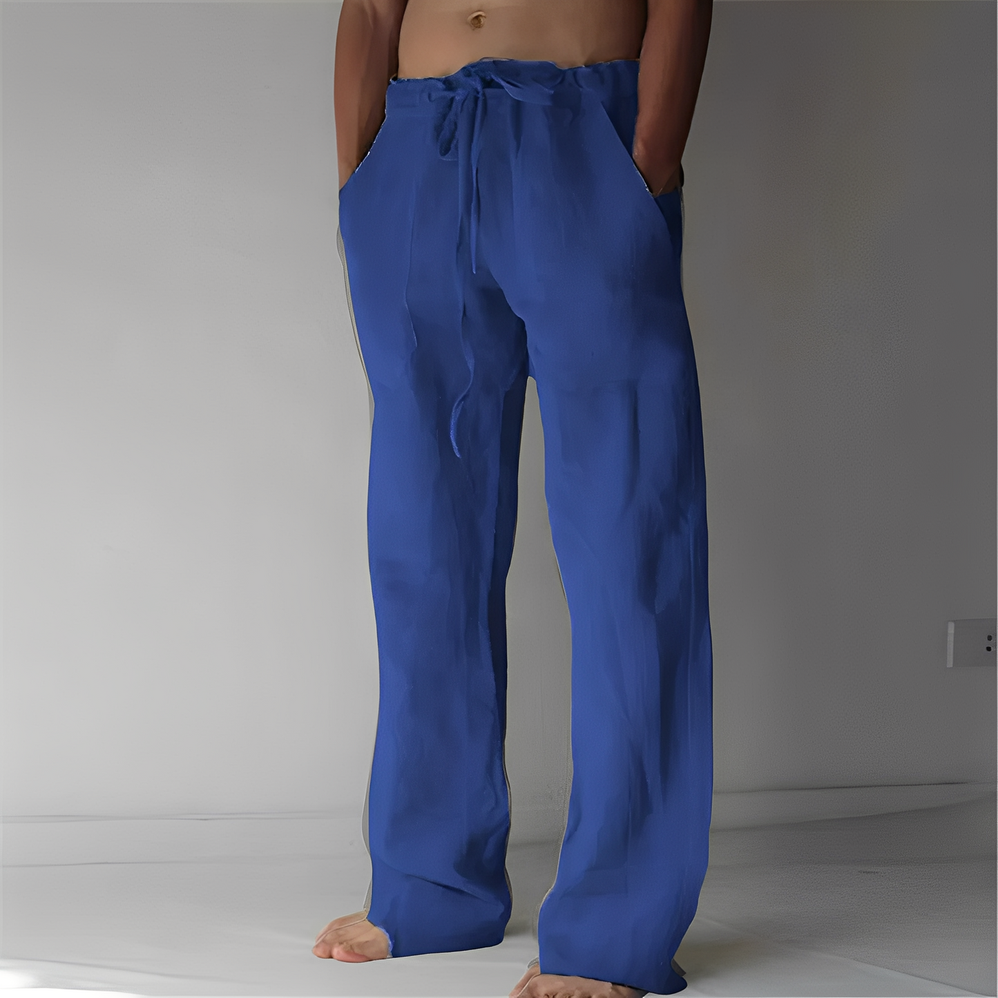 Arthur – Pantalon Baggy en Lin pour Homme