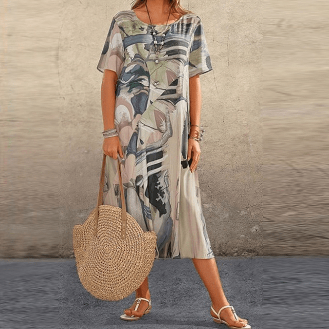 Elizabeth – Robe raffinée avec imprimé floral