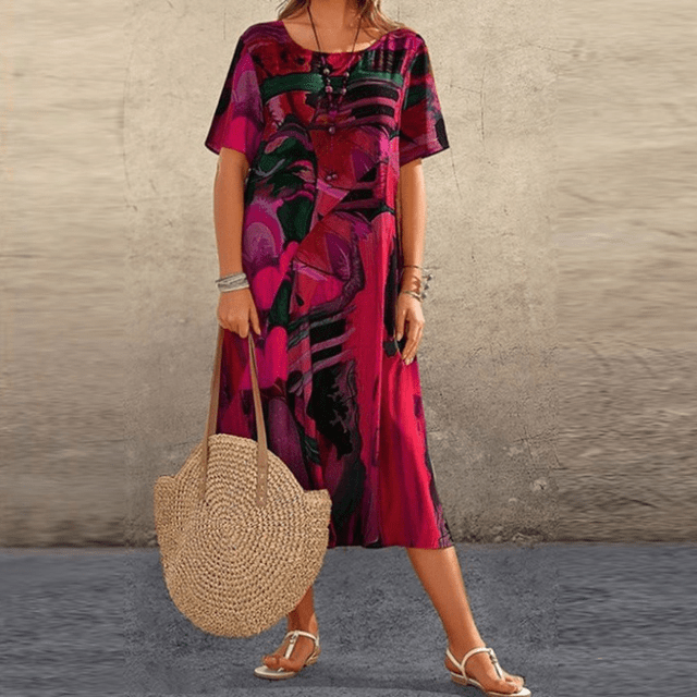 Elizabeth – Robe raffinée avec imprimé floral