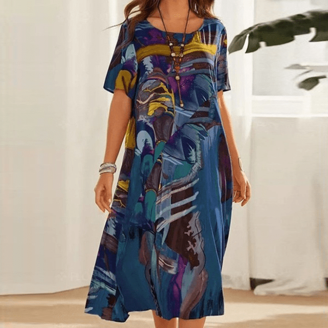 Elizabeth – Robe raffinée avec imprimé floral