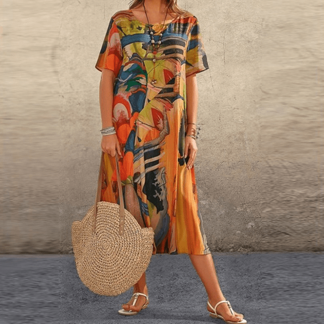 Elizabeth – Robe raffinée avec imprimé floral