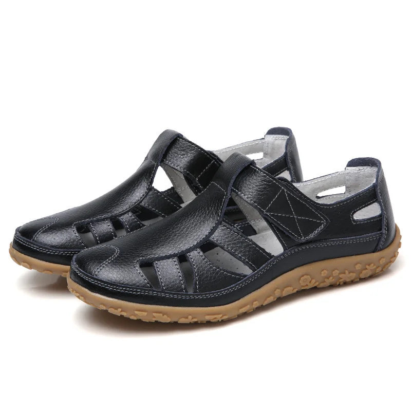 Marshana - Sandales confortables antidérapantes pour femmes, avec soutien orthopédique