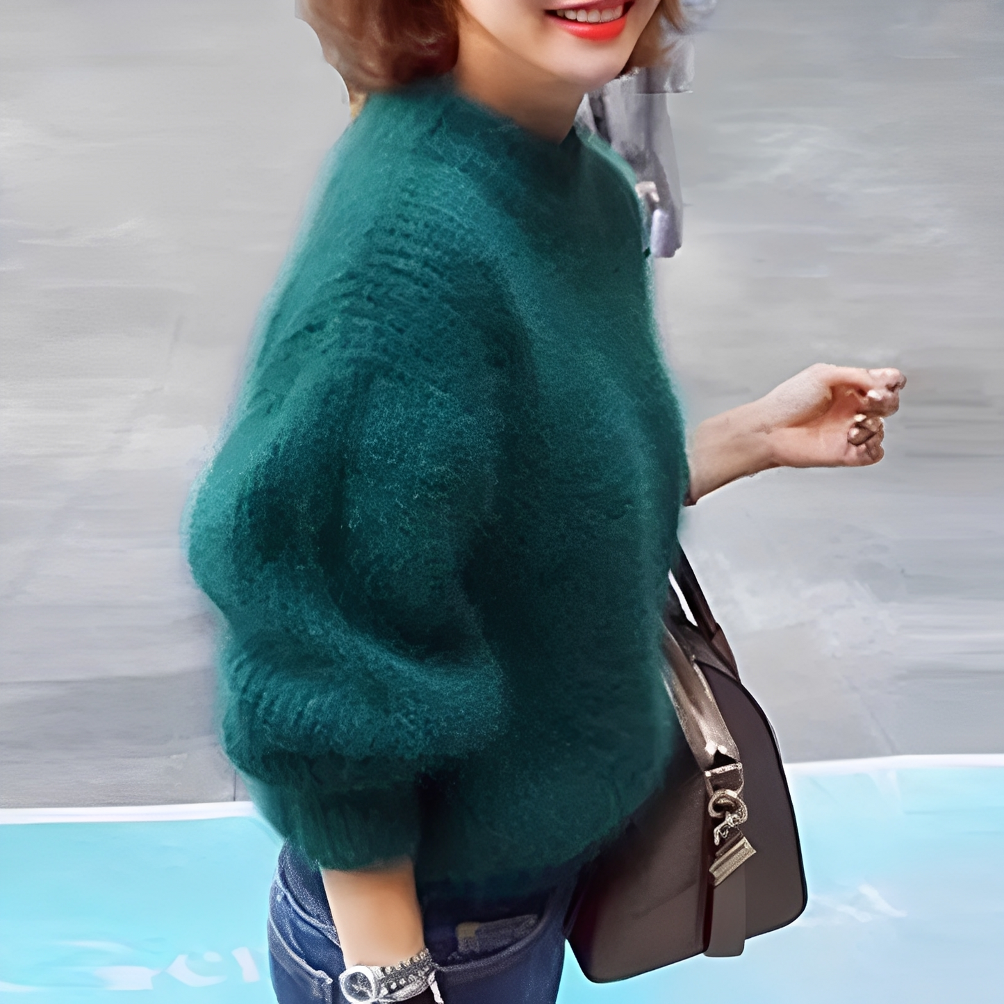 Brenda – Pull vintage en style angora