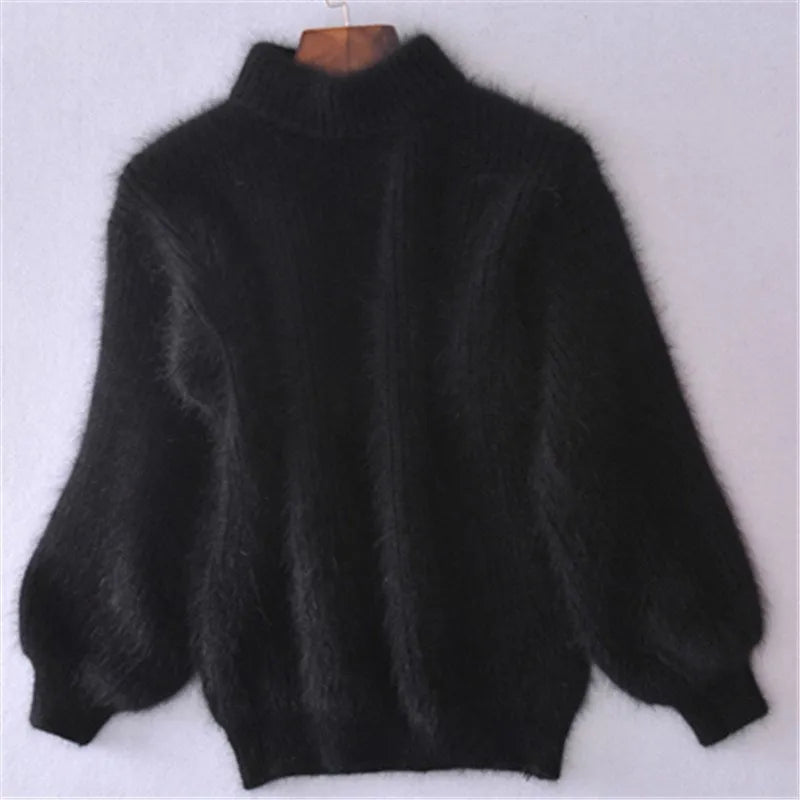 Brenda – Pull vintage en style angora