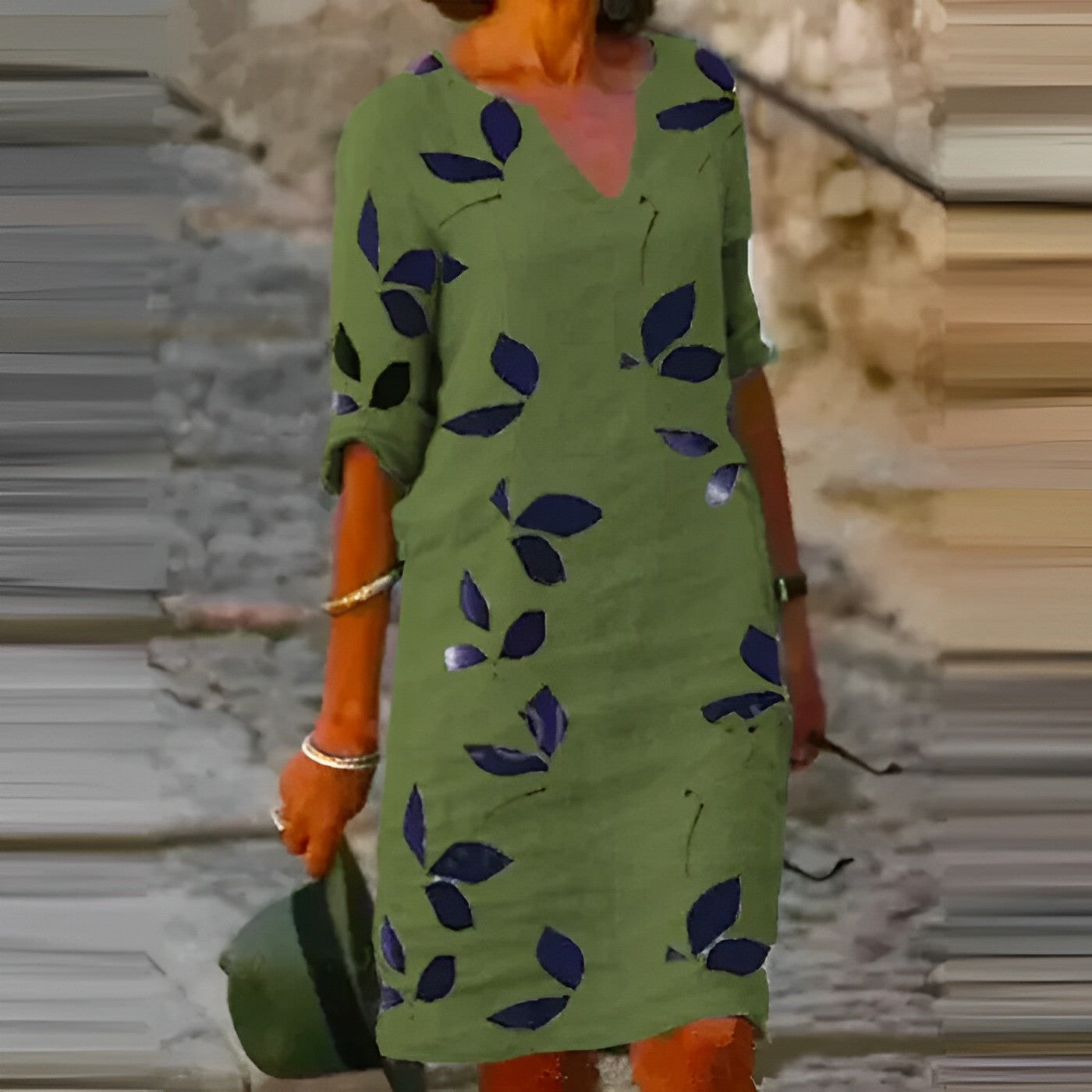 Amanda - Legerer Sommermantel mit einfarbigem Druck