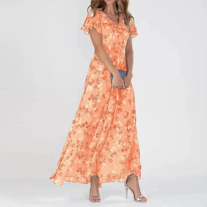 Victoria - Long and elegant summer dress with flowers