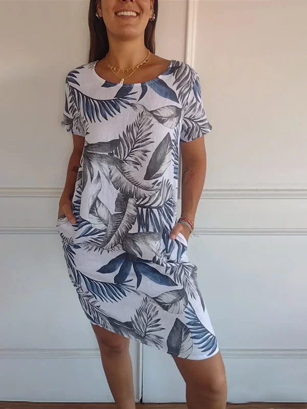 Britt – Robe Imprimée Col Rond