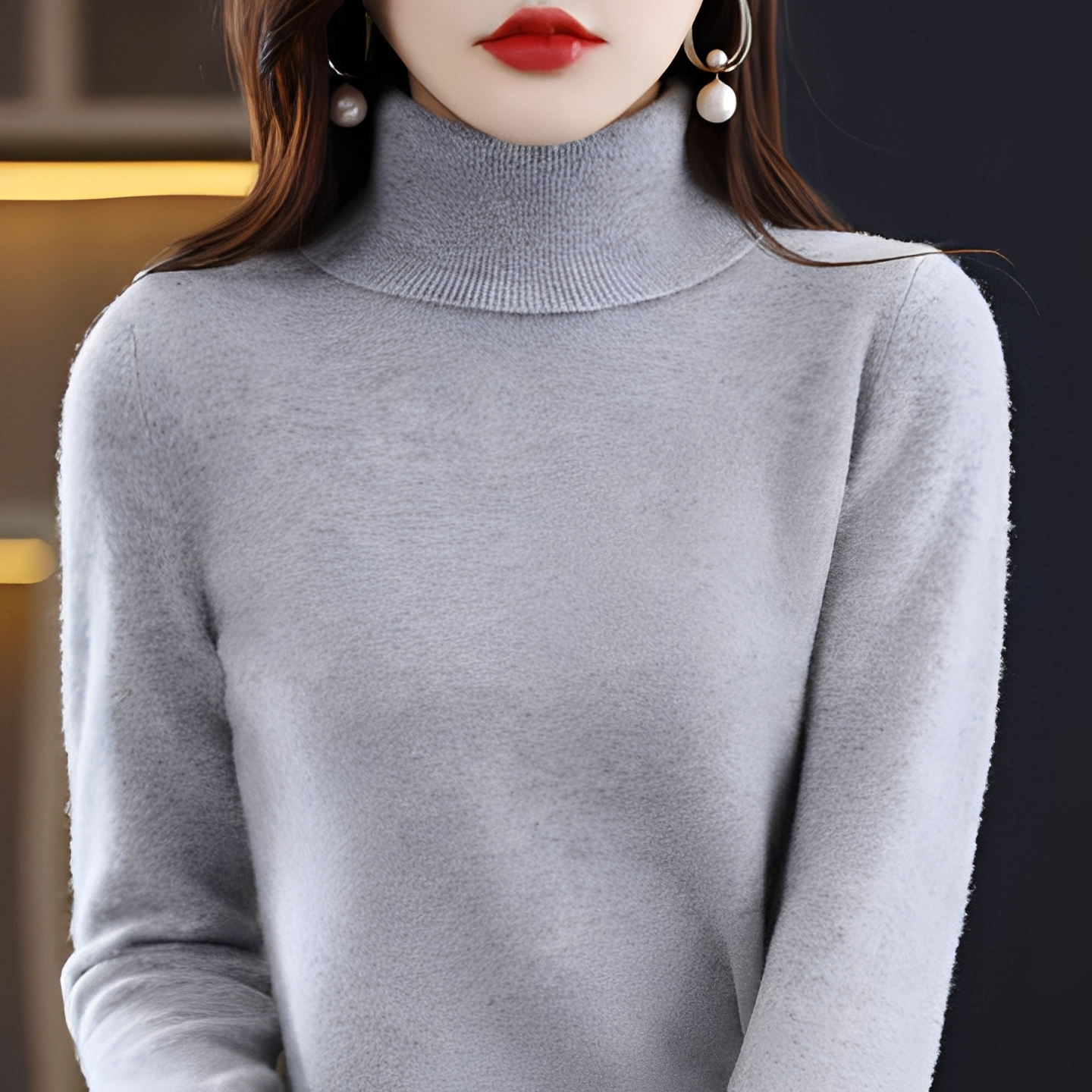 Katerly - Winter turtleneck sweater for women
