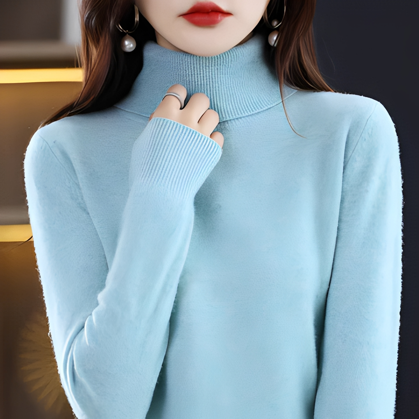 Katerly - Winter turtleneck sweater for women