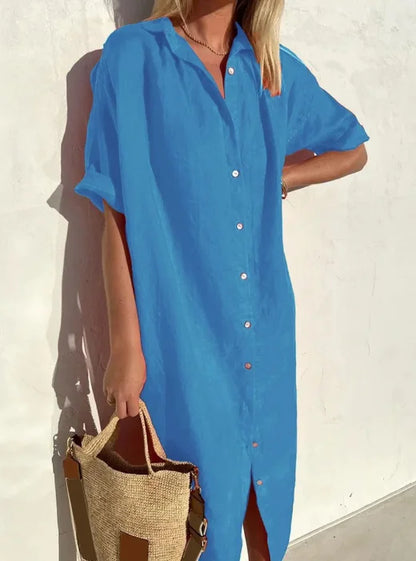 Maloi - Easy Linen Shirt Dress