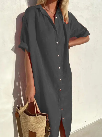 Maloi - Easy Linen Shirt Dress