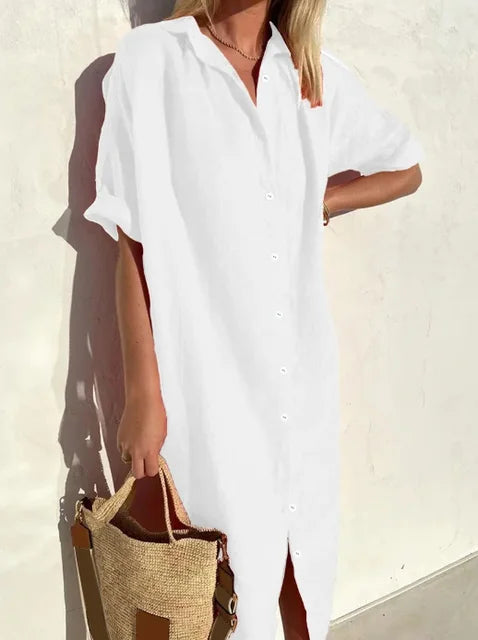 Maloi - Easy Linen Shirt Dress
