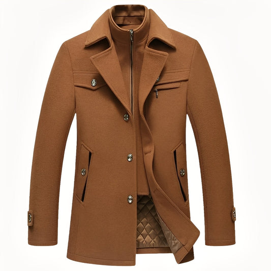 Jordan - Manteau chic et cintré en laine pour hommes