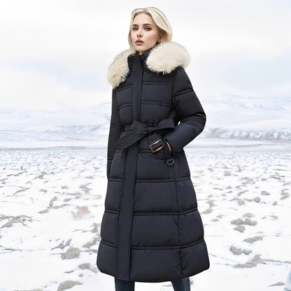 Hannah - Long stylish padded coat for women