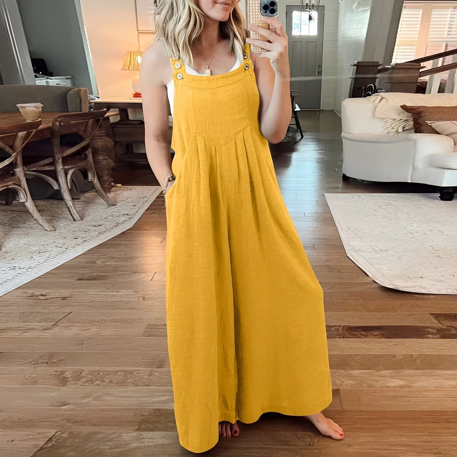 Chloe - Combinaison chic à jambes larges pour femmes