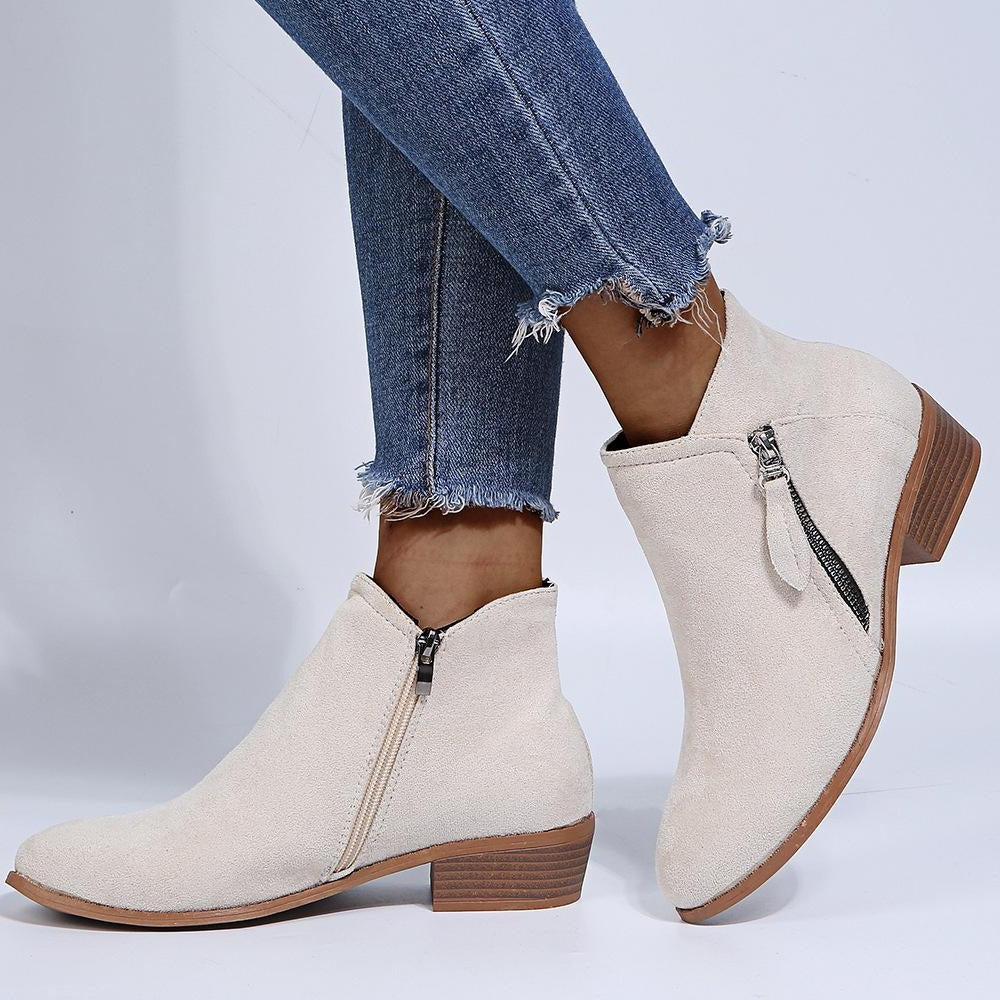 Elizabeth - Bottes en daim élégantes pour femmes