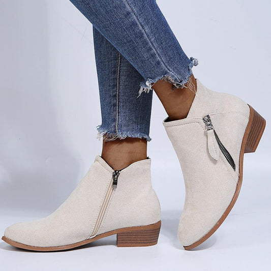 Elizabeth - Bottes en daim élégantes pour femmes