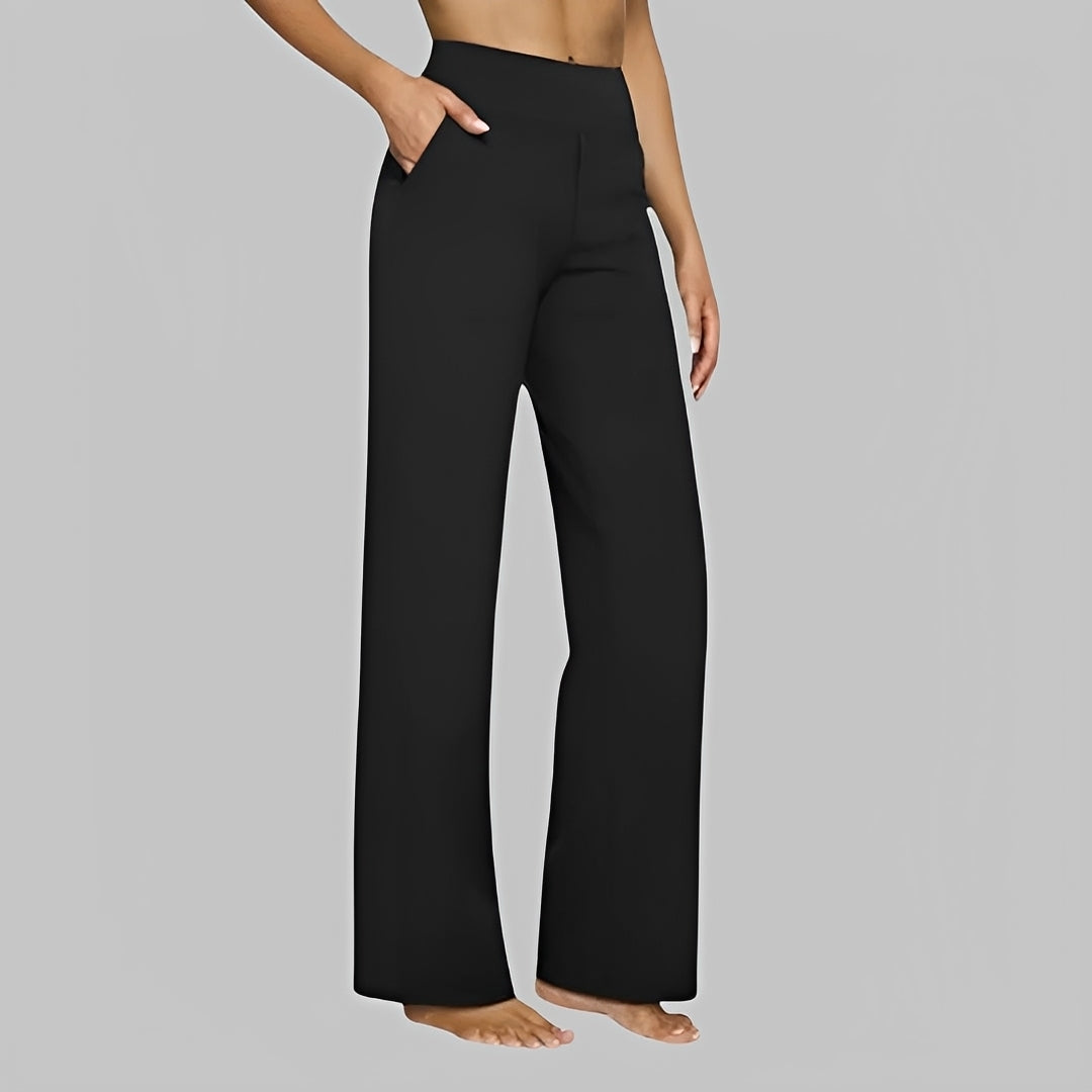 Salma - Pantalon ample taille haute