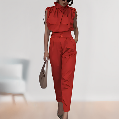 Leona – Jumpsuit chic sans manches