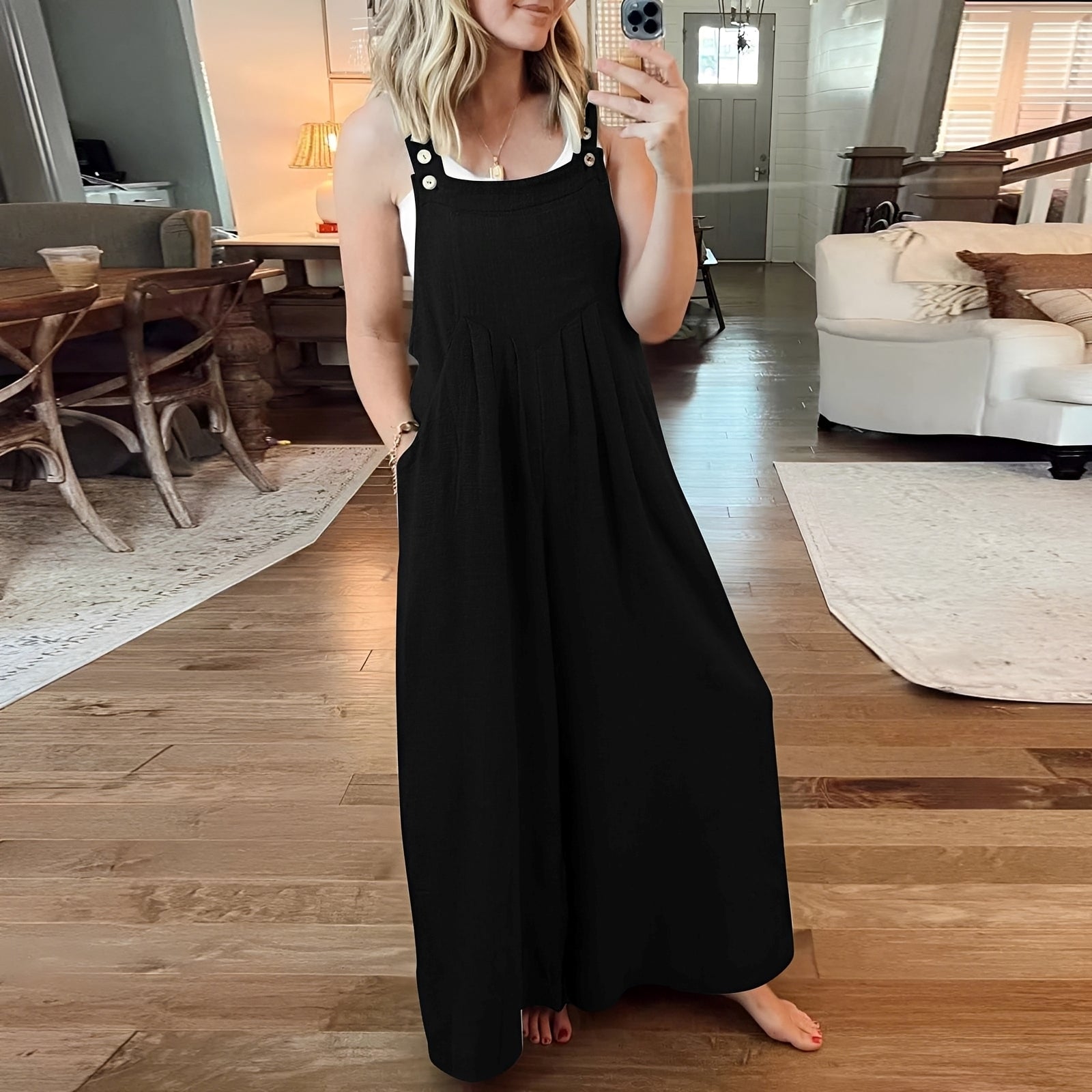 Chloe - Combinaison chic à jambes larges pour femmes