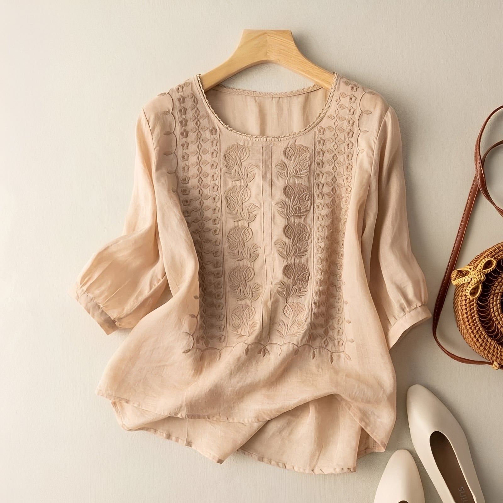 Daniyal - Blouse Ample Brodée