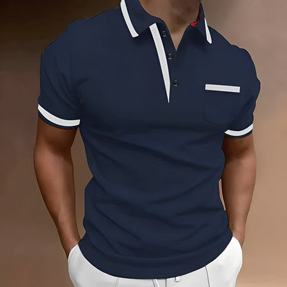 Callahan - Polo chic pour hommes avec poche