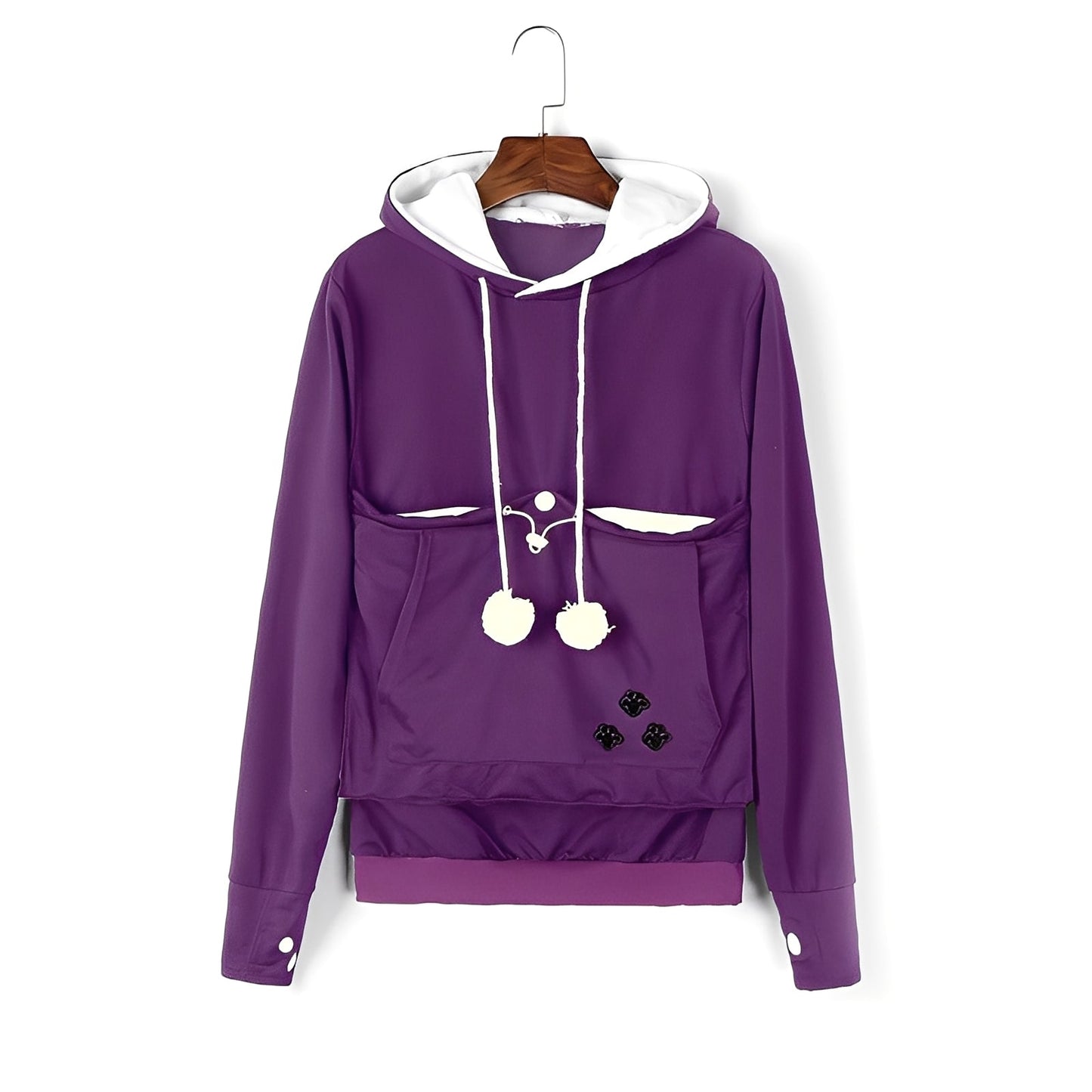 Samantha - Fashionable hooded sweatshirt with pocket for women