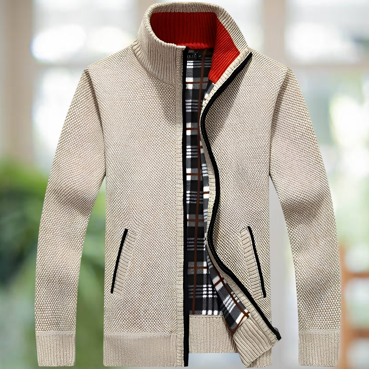 Iker – Gilet en tricot doublé pour hommes