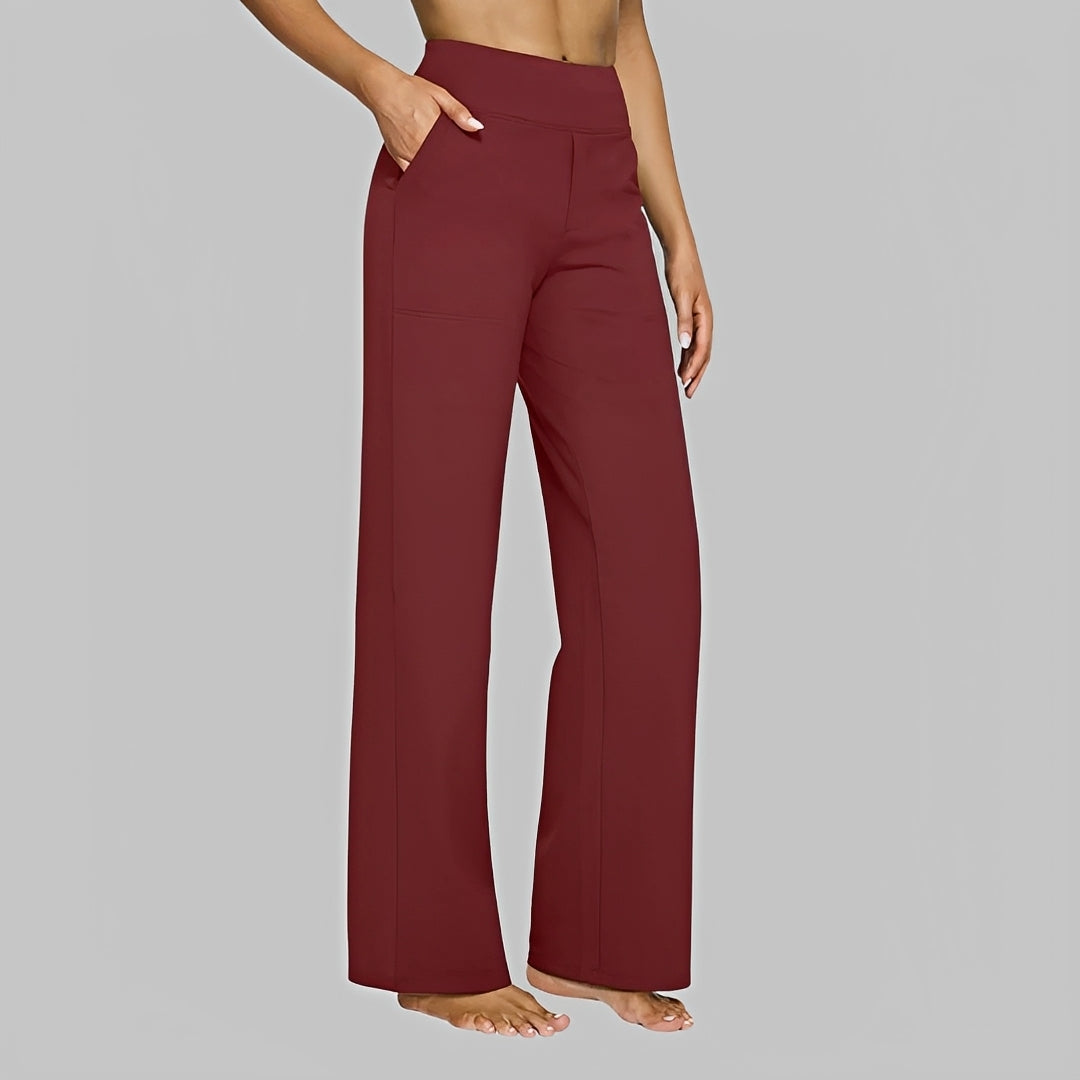 Roxanne - Pantalon Taille Haute Élastique