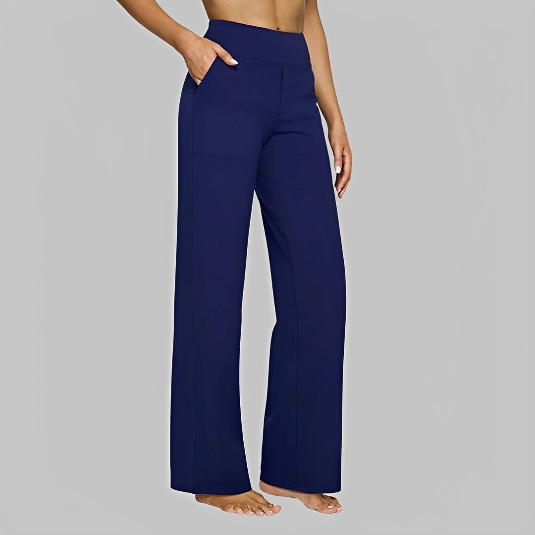 Salma - Pantalon ample taille haute